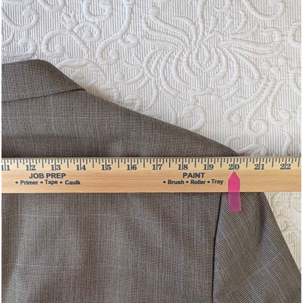 Lauren Ralph Lauren Mens 46L Blazer Tan Glen Plaid Check Sport Coat 2 Button - Picture 9 of 10